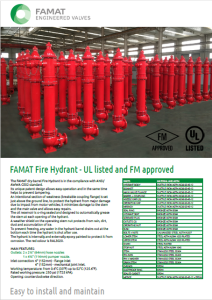 FAMAT Fire Hydrant Catalogue